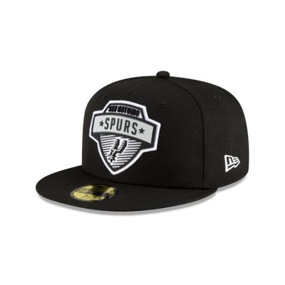 San Antonio Spurs Gorra | New Era NBA Tip Off Edition 59fifty Fitted Cap Mexico - Negros